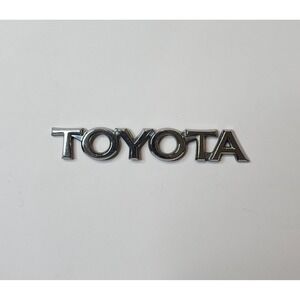 Toyota Chrome Plastic Emblem Badge Decal Trunk Logo 4"1/8